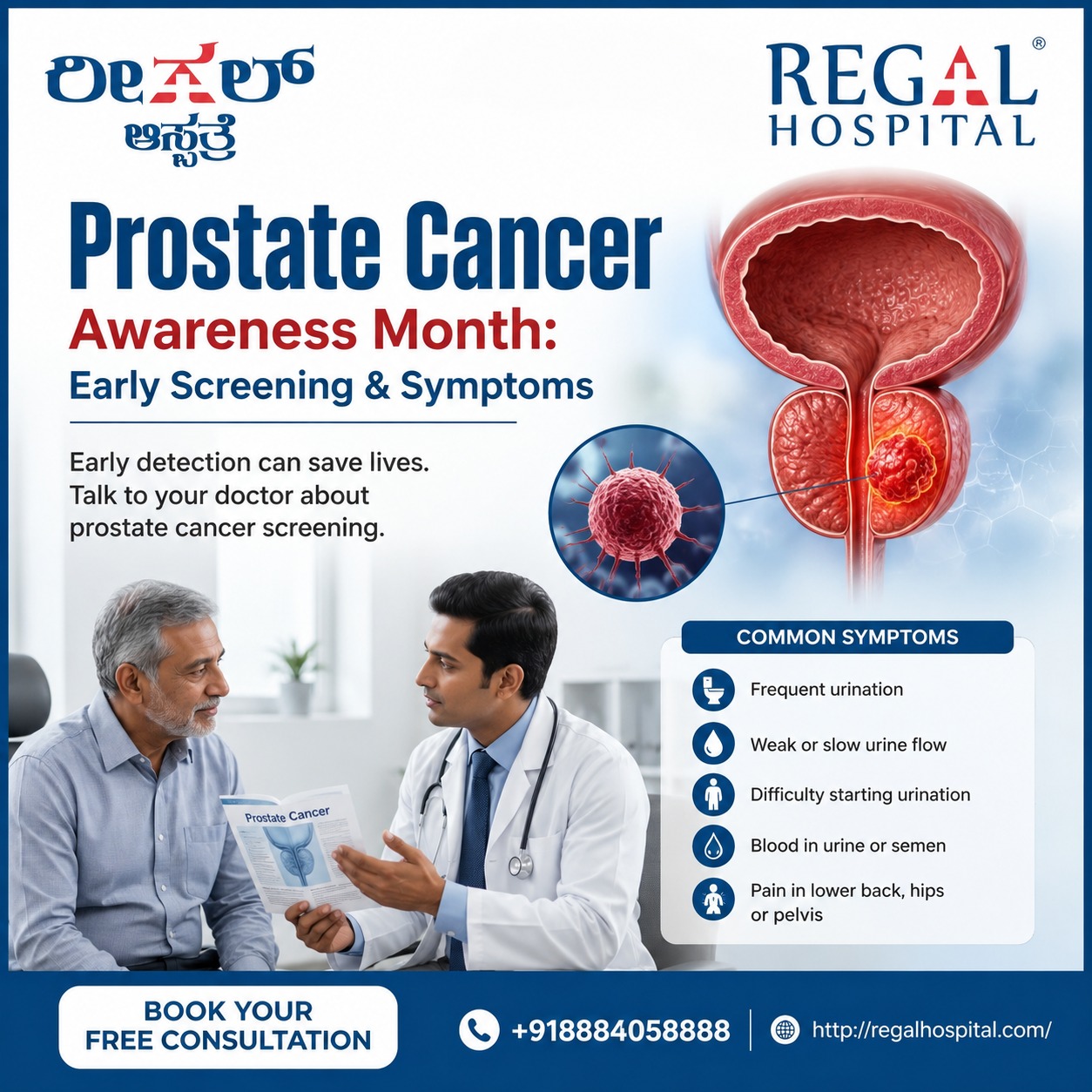 Prostate Cancer Screening in Bangalore Tests & Symptoms