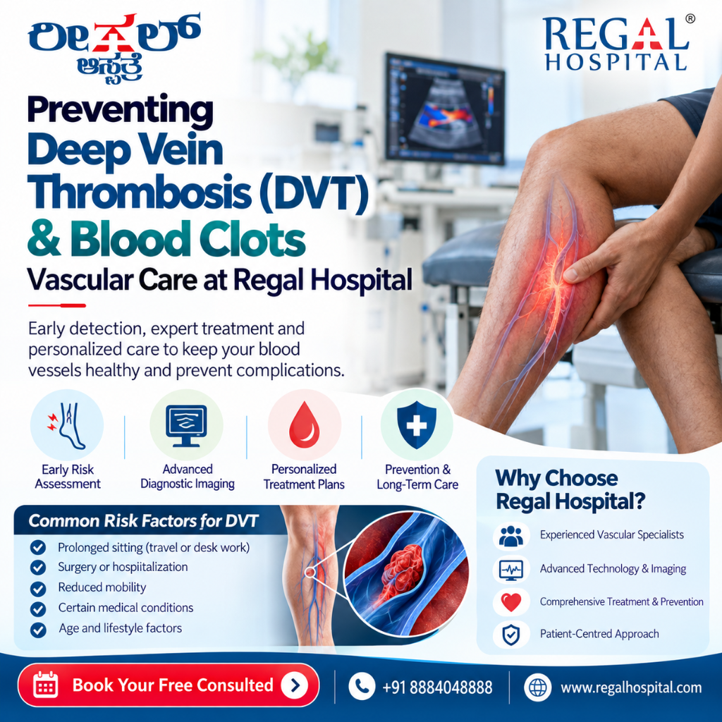 Preventing Deep Vein Thrombosis (DVT) & Blood Clots: Vascular Care at Regal Hospital