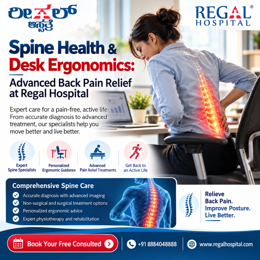 Spine Health & Desk Ergonomics: Advanced Back Pain Relief at Regal Hospital